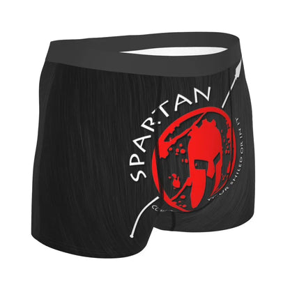 Male Novelty Sparta Spirit Spartan Helmet Underwear Boxer Briefs Breathable Shorts Panties Underpants