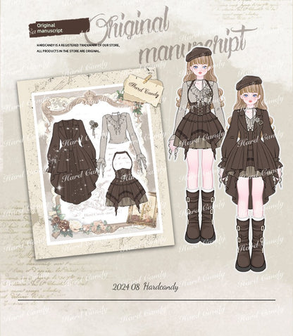 [Add the New Final Payment at 8.22 10 O'clock First!]!] Der Rosenkavalier Maillard Vest Skirt Trench Coat Suit