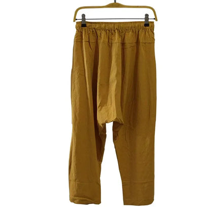 Baggy Beach Harem Pants Cotton Yoga Capri Trouser Loose Drawstring Sweatpants Pockets Boho Men's Aladdin Vikings Pirate Costume