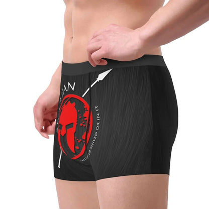 Male Novelty Sparta Spirit Spartan Helmet Underwear Boxer Briefs Breathable Shorts Panties Underpants