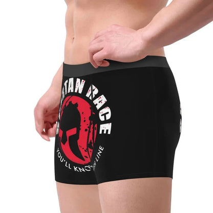 Male Novelty Sparta Spirit Spartan Helmet Underwear Boxer Briefs Breathable Shorts Panties Underpants