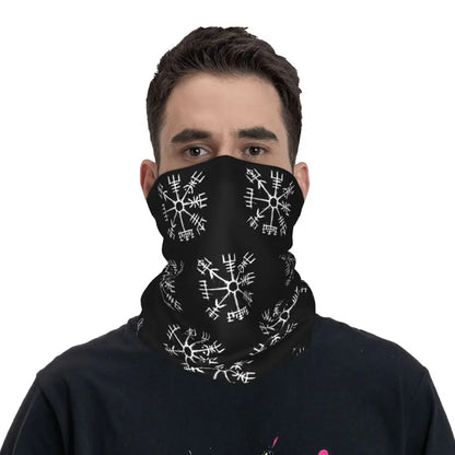 Vegvisir Viking Bandana Neck Cover Printed Wrap Scarf Warm FaceMask Cycling Unisex Adult Washable