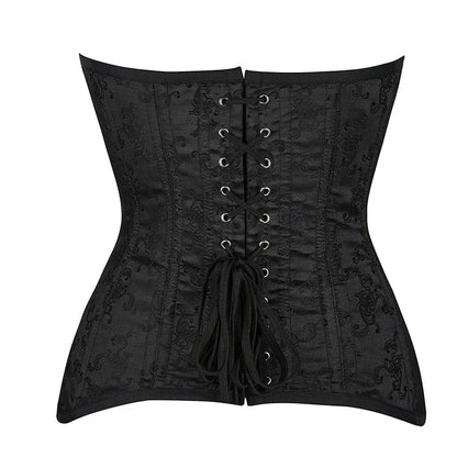 Women Sexy Corsets Bustiers Top Gothic Slimming Corset Long Torso Steel Bones Underbust Curve Shaper Body Shapewear Plus Size