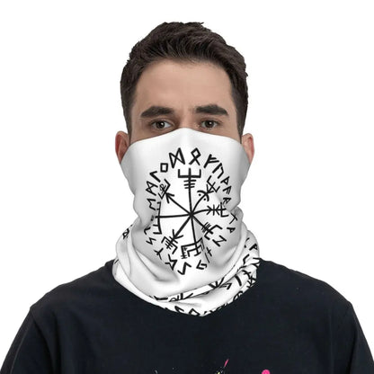 Vegvisir Viking Bandana Neck Cover Printed Wrap Scarf Warm FaceMask Cycling Unisex Adult Washable