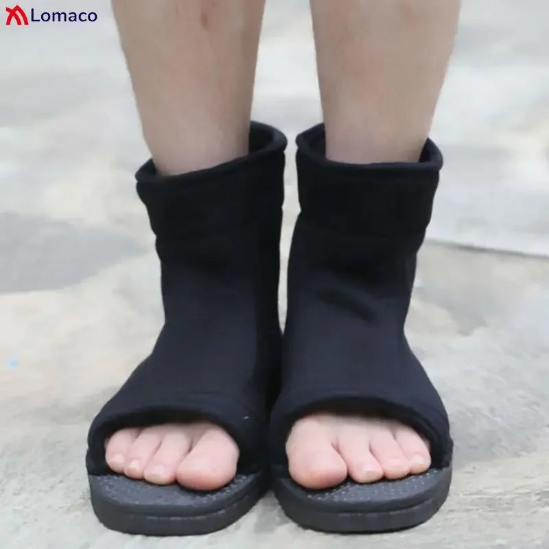 Cosplay shoes akusuki ninja shoes Sakura Sasuke black blue cotton soft boots ninja boots Kakashi shoes