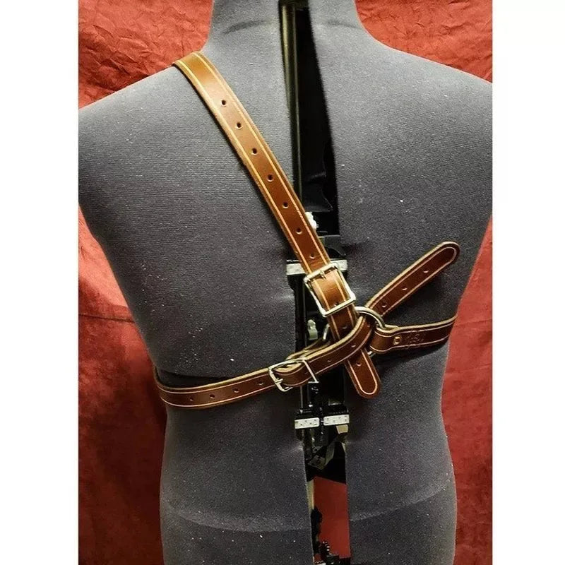 Men Medieval Steampunk Leather Chest Armor Shoulder Harness Belt Strap Breastplate Viking Cosplay Costume For Halloween Carnival