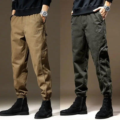 Trousers Man Baggy Cargo Pants for Men High Quality Y2k Vintage Regular Fit Korean Style Cheap Long Loose Harajuku Techwear Emo