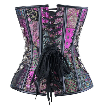 NEW Cosplay Medieval Steampunk Clothes Women Viking Pirate Costume Gothic Knight Corset Halloween  Halter Vest Disfraz