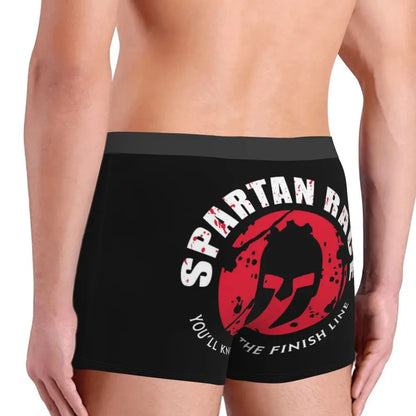 Male Novelty Sparta Spirit Spartan Helmet Underwear Boxer Briefs Breathable Shorts Panties Underpants