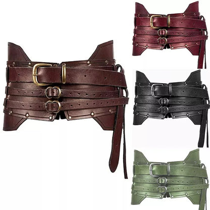 Medieval Renaissance Corset Wide Belt Armor Viking Knight Warrior Waistband Steampunk Pirate Larp Cosplay Costume For Women Men