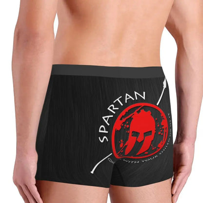 Male Novelty Sparta Spirit Spartan Helmet Underwear Boxer Briefs Breathable Shorts Panties Underpants