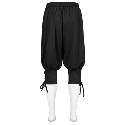 Pirate Pants Costume Man Carnival Renaissance Medieval Viking Trousers Cosplay Shorts