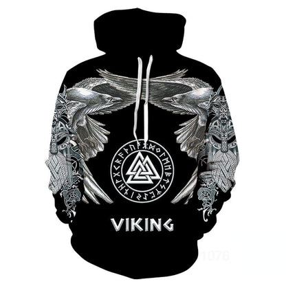 Viking God Printed Neutral Casual Sportswear