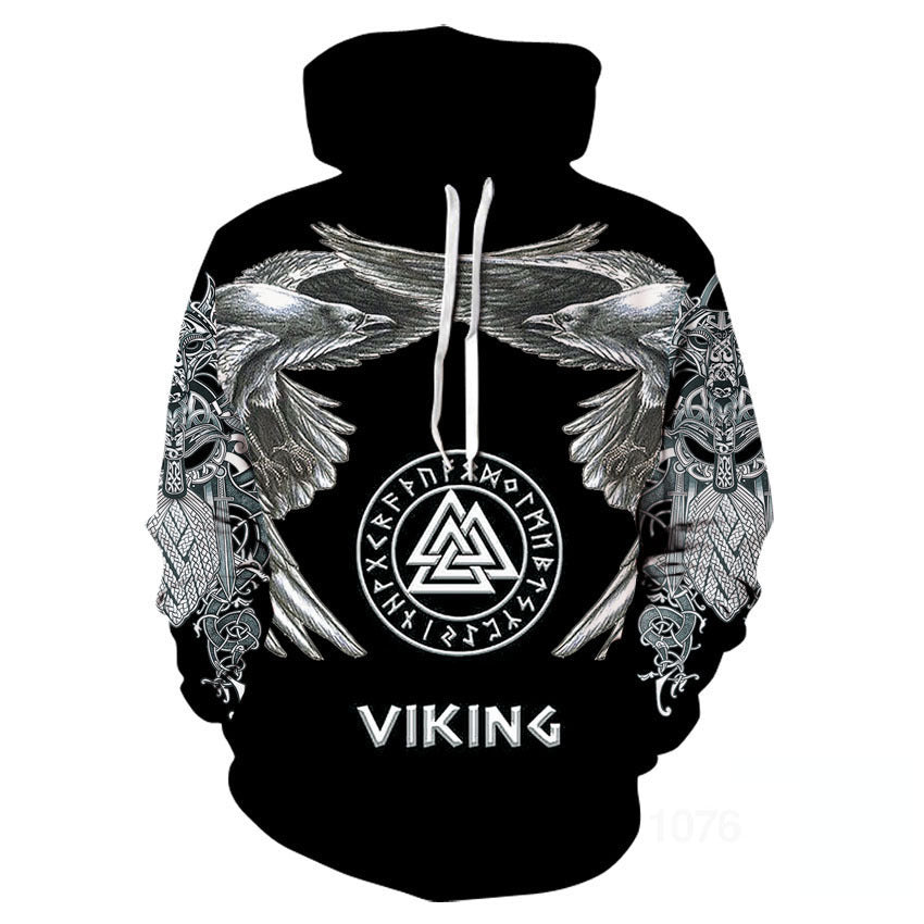 Viking God Printed Neutral Casual Sportswear