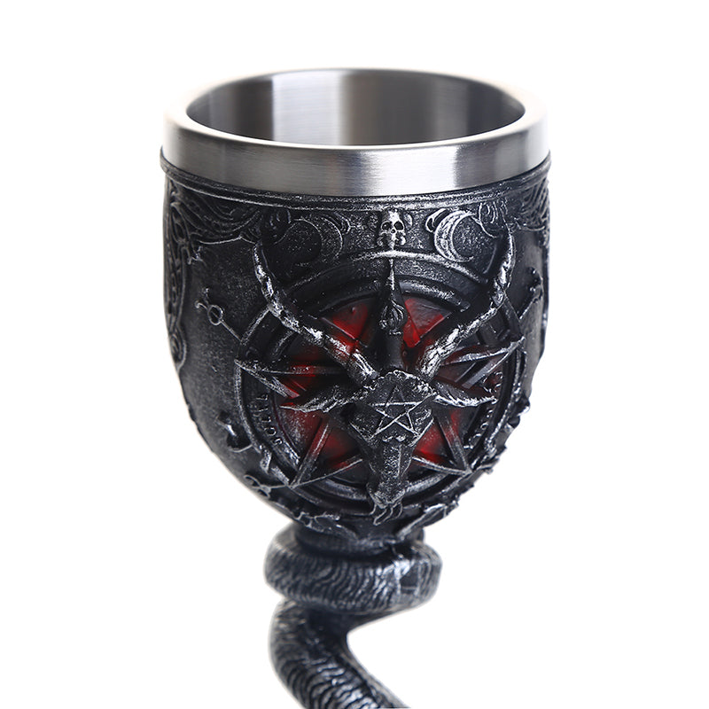 Double layer resin stainless steel horn mug