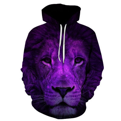 3D Wolf Print Zip Up/ Hoodies