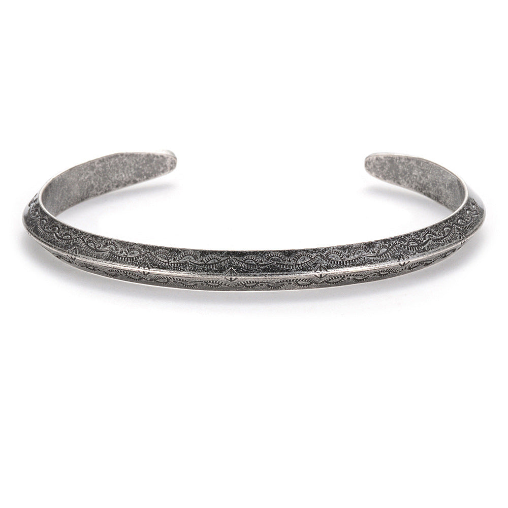 Vintage Viking Style Stainless Steel Bracelet