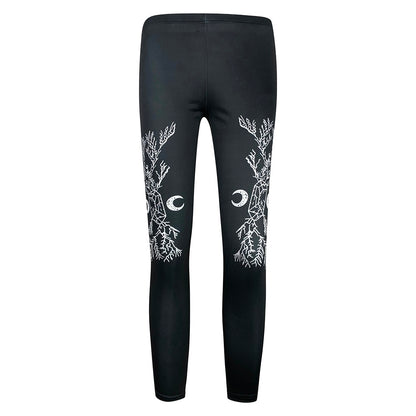 Punk style sports leggings