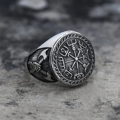 Alloy Viking Totem Ring