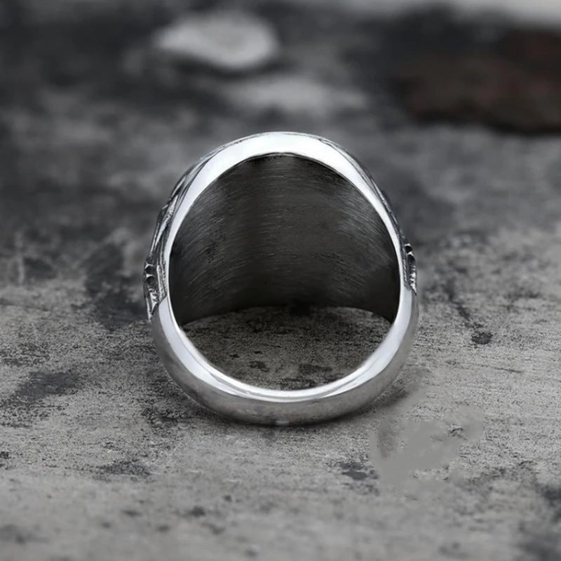 Alloy Viking Totem Ring