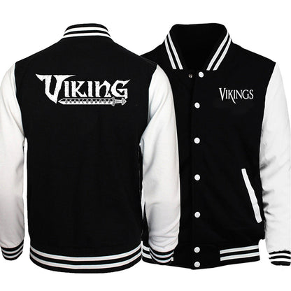 Viking Legend Odin Cardigan Baseball Jersey