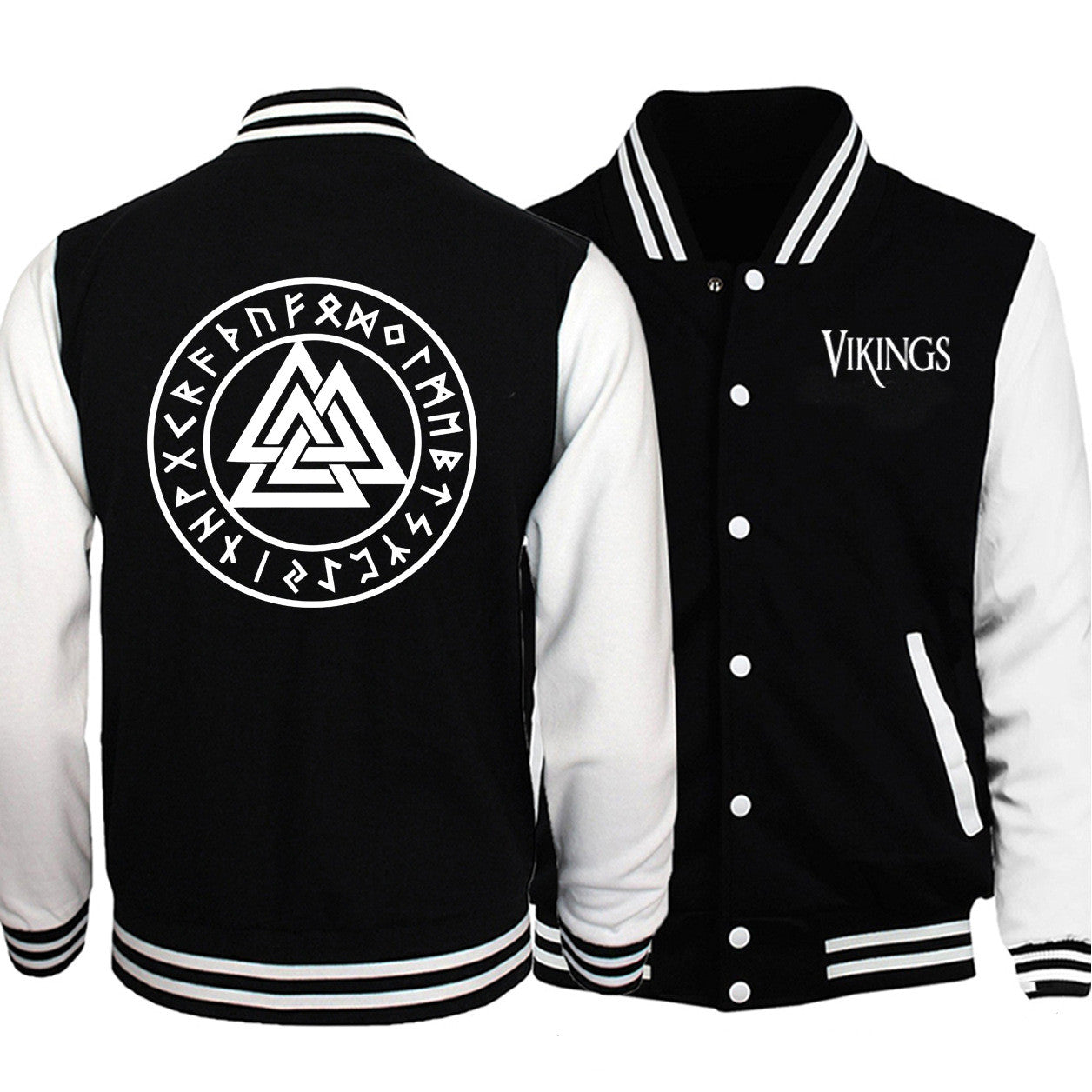 Viking Legend Odin Cardigan Baseball Jersey