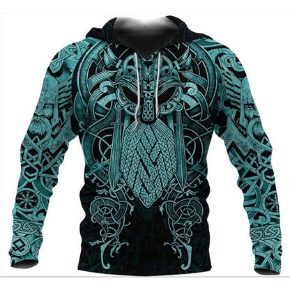 Jing Viking Warrior 3D Print Hoodie