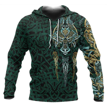 Jing Viking Warrior 3D Print Hoodie