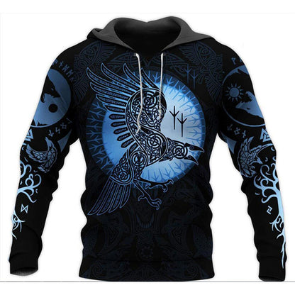 Jing Viking Warrior 3D Print Hoodie