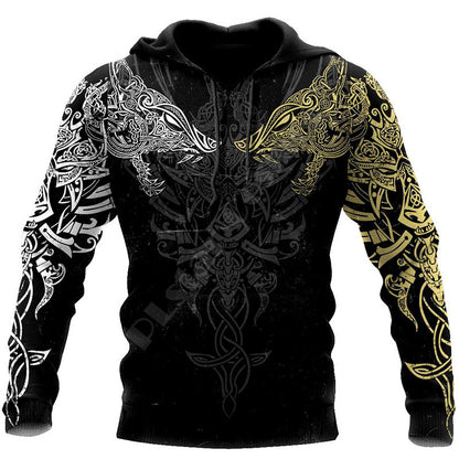 Jing Viking Warrior 3D Print Hoodie