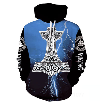 Viking God Printed Neutral Casual Sportswear