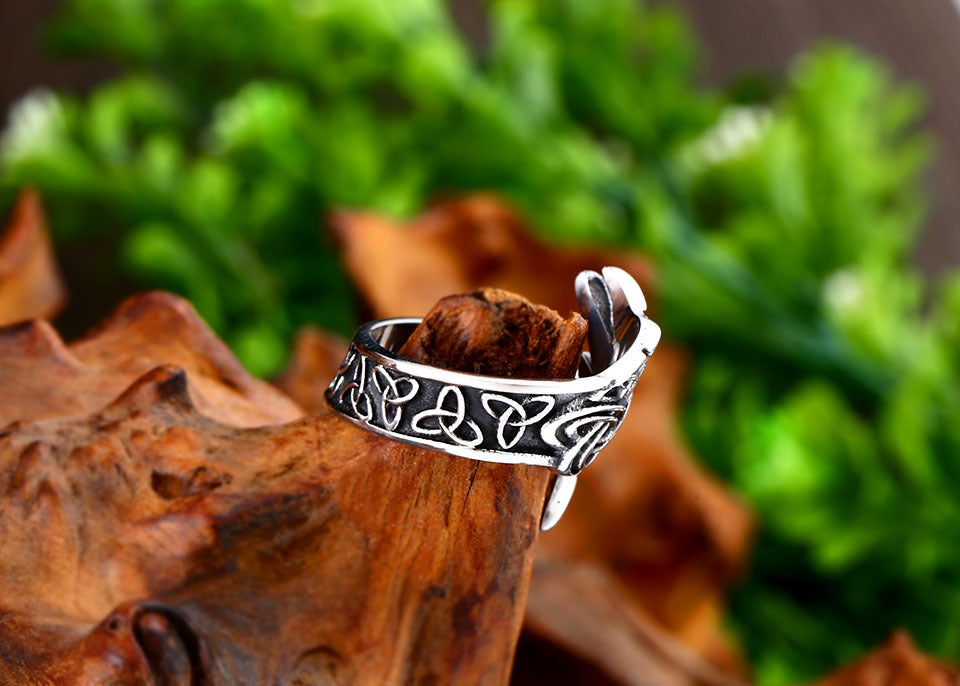 Viking Bear Claw Stainless Steel Ring