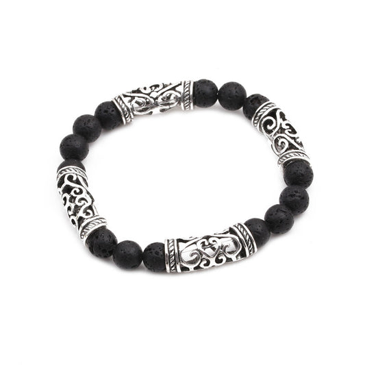 Volcanic Stone Viking Bracelet