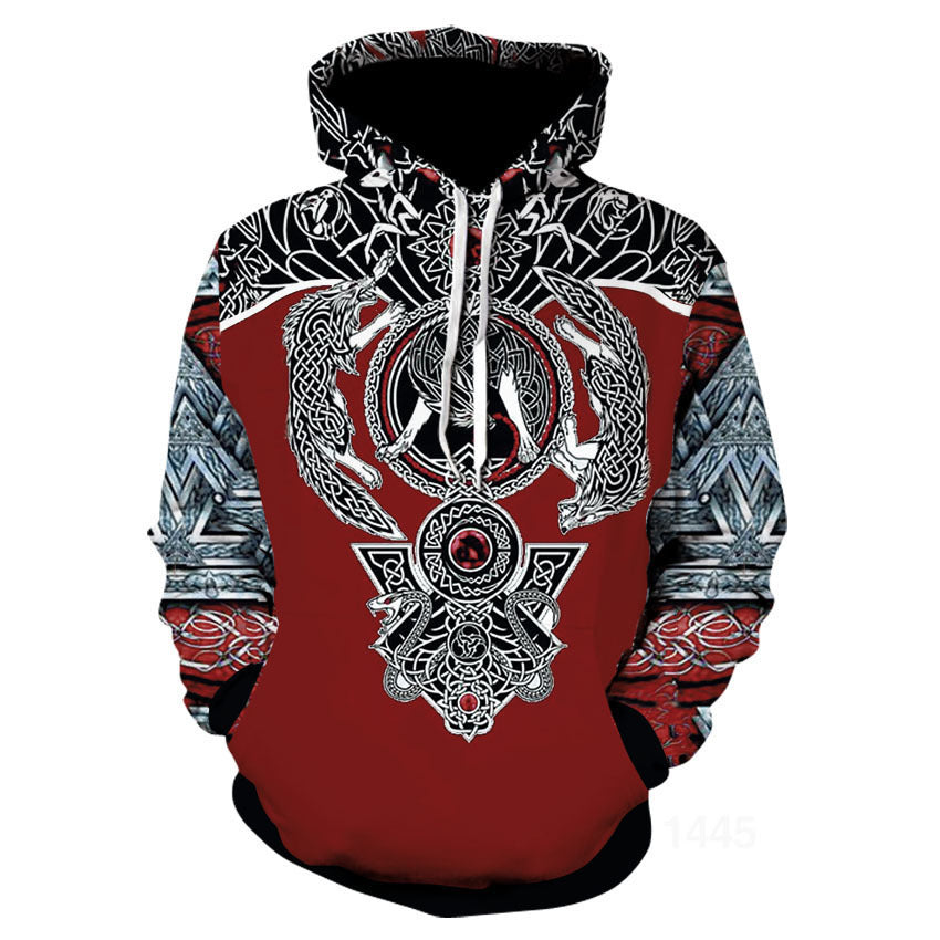 Viking God Printed Neutral Casual Sportswear