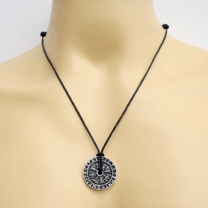 Hollow Viking Ethnic Style Rune Pendant Necklace