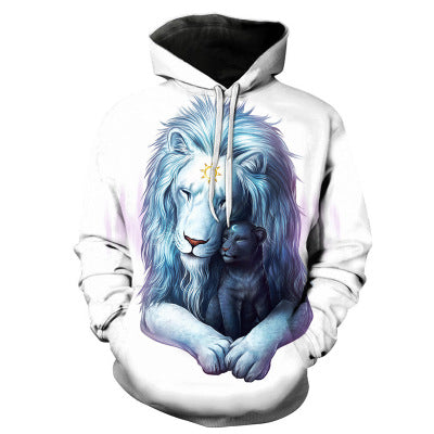 3D Wolf Print Zip Up/ Hoodies