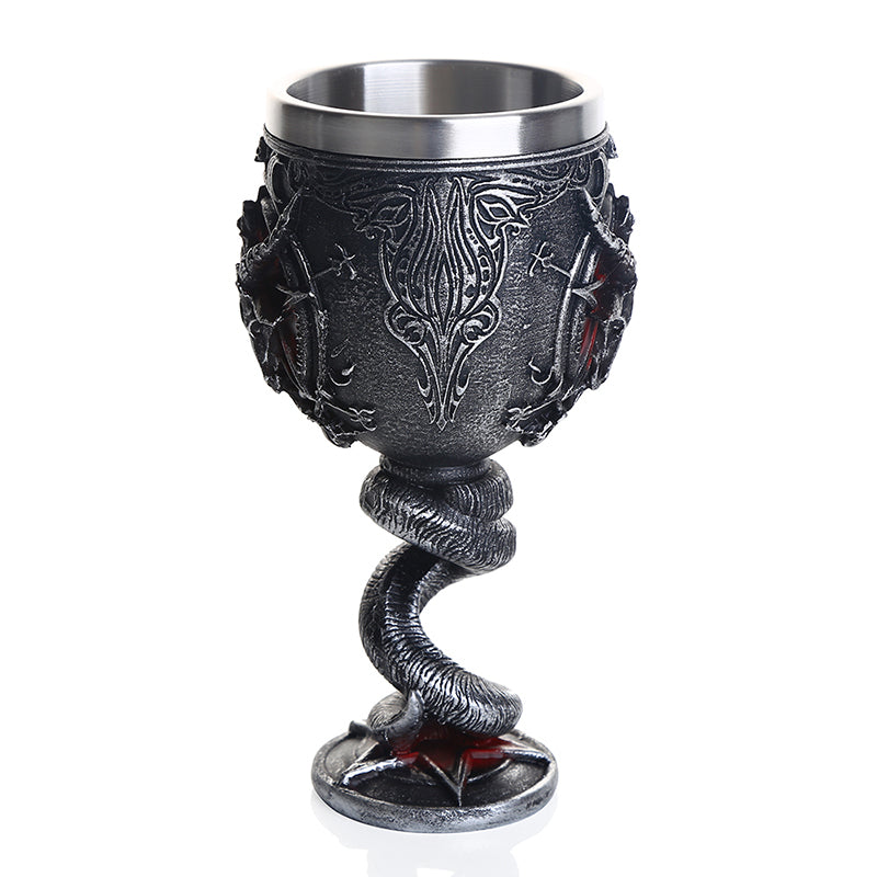 Double layer resin stainless steel horn mug