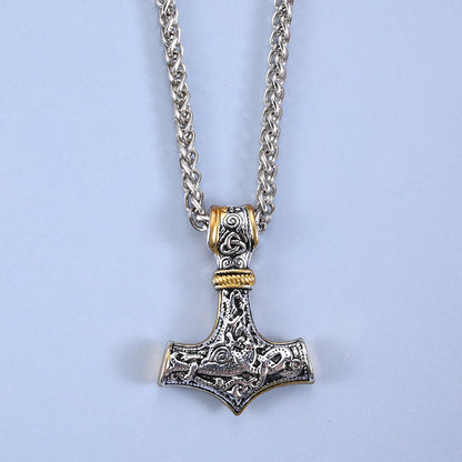 Ovirgin Two Tone Hammer Necklace