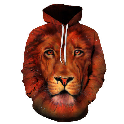 3D Wolf Print Zip Up/ Hoodies