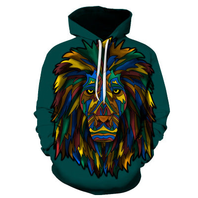 3D Wolf Print Zip Up/ Hoodies