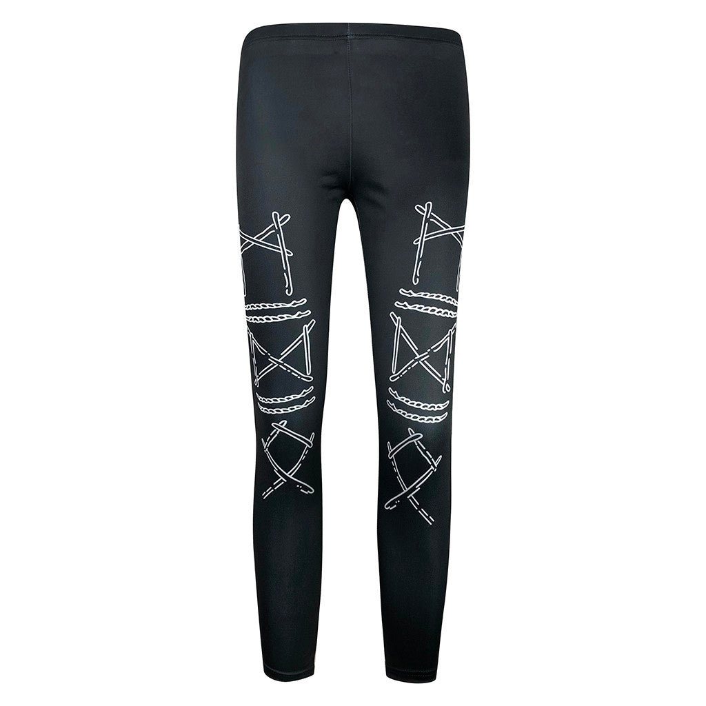 Punk style sports leggings