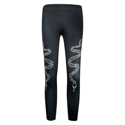 Punk style sports leggings