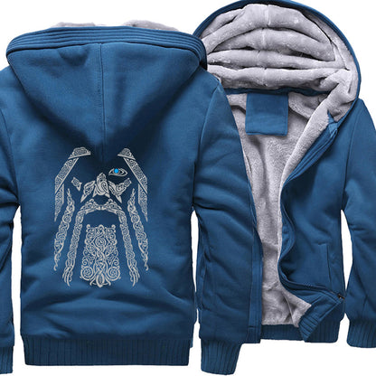 Warm Hoodie Viking Legend Clothing Zipper Coat