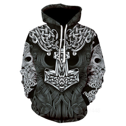 Viking God Printed Neutral Casual Sportswear