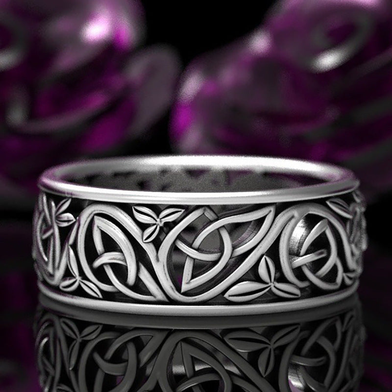 Viking Wolf Celtic Werewolf Men's Ring