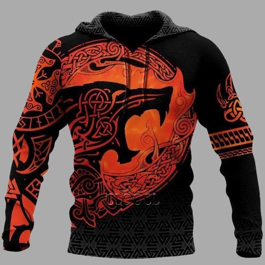 Jing Viking Warrior 3D Print Hoodie