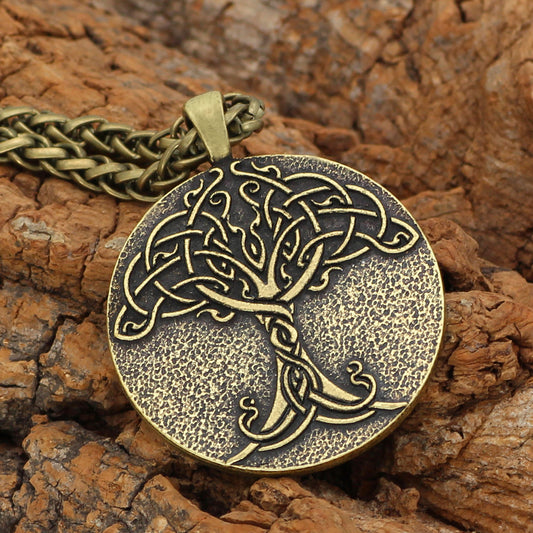 Tree Of Life Viking Totem Long Necklace