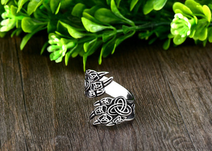 Viking Bear Claw Stainless Steel Ring