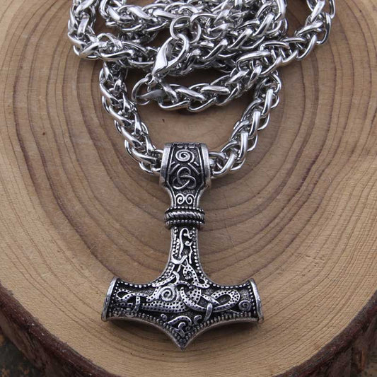 Thors Hammer Stainless Viking Necklace