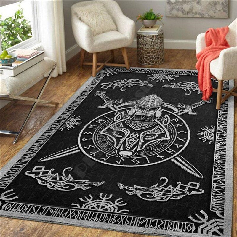 Norse/ Celtic 3D Area Rugs Non Slip Mat - Home Decor